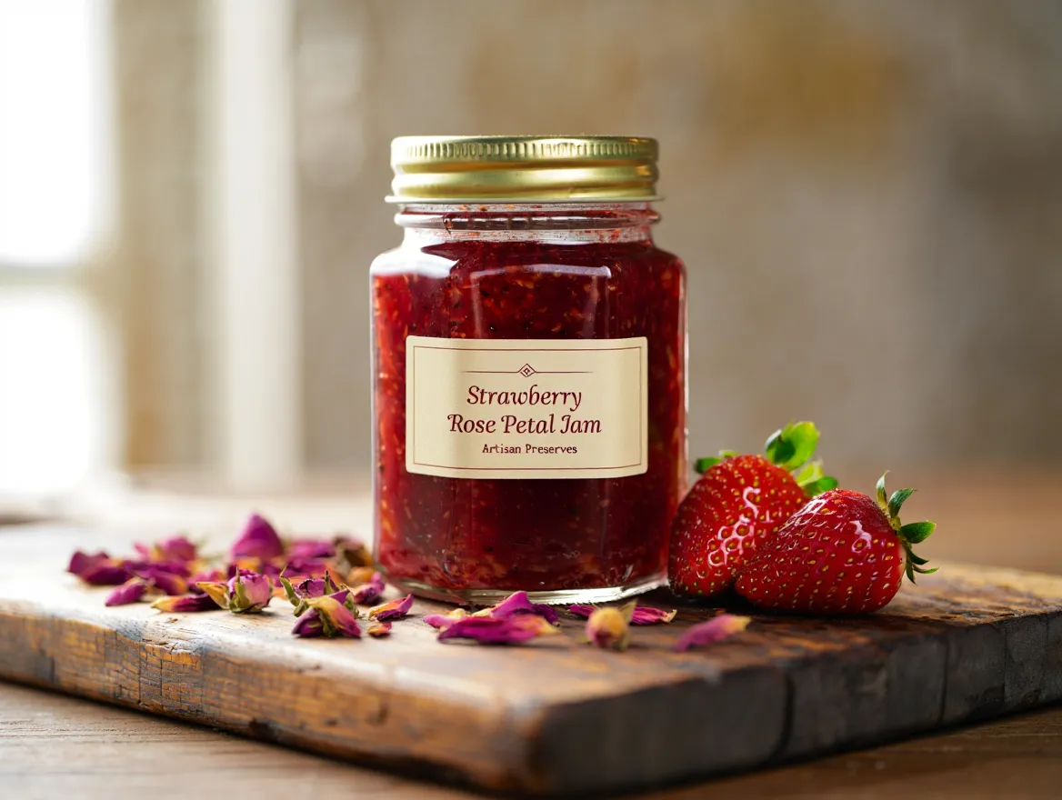 Strawberry Rose Petal Jam